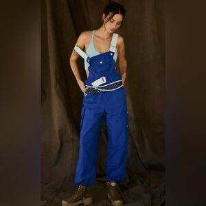 NWT Free People Movement S Morning Meadow Onesie in Royal Blue Combo New $168